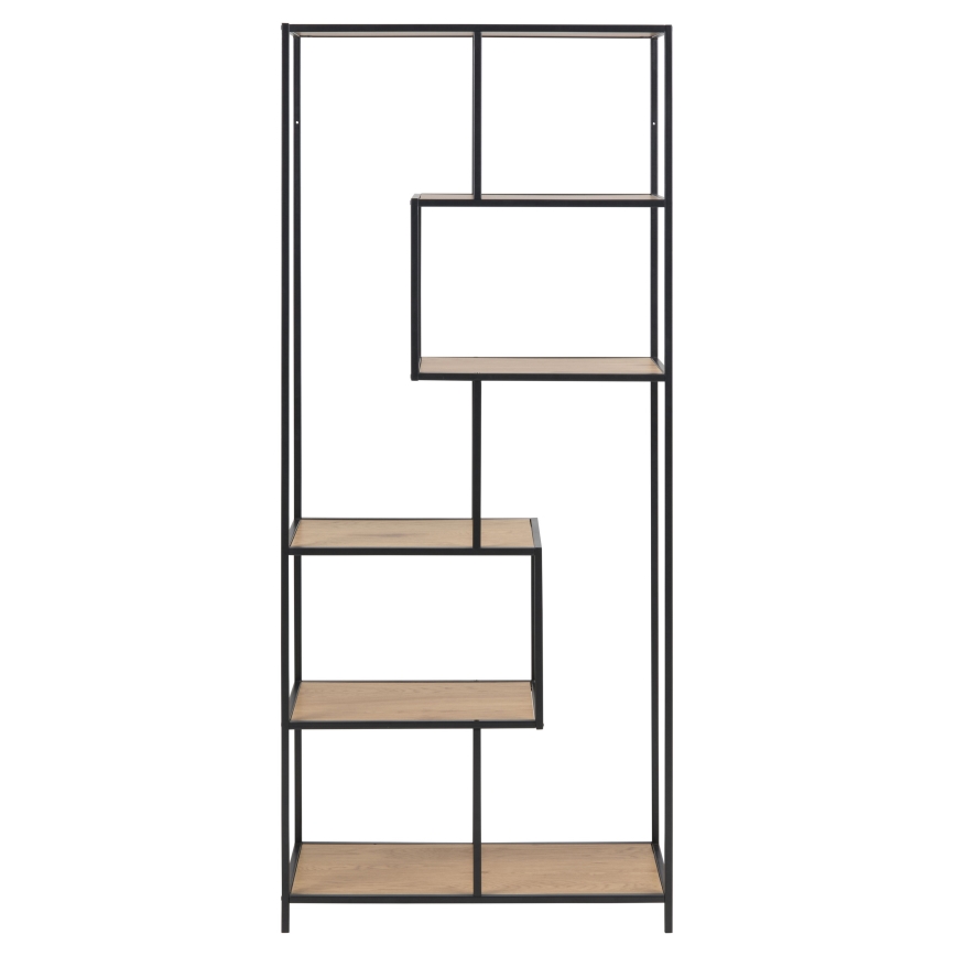Boekenkast SARON eiken/zwart
