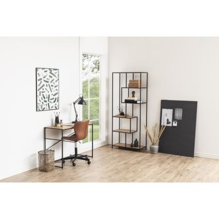 Boekenkast SARON eiken/zwart