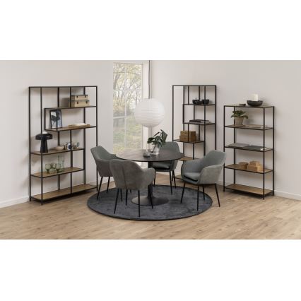 Boekenkast SARON eiken/zwart