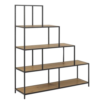 Boekenkast SARON eiken/zwart