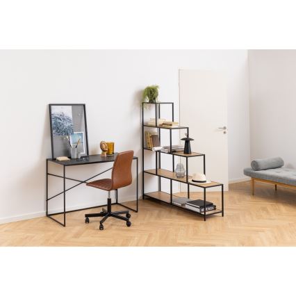 Boekenkast SARON eiken/zwart