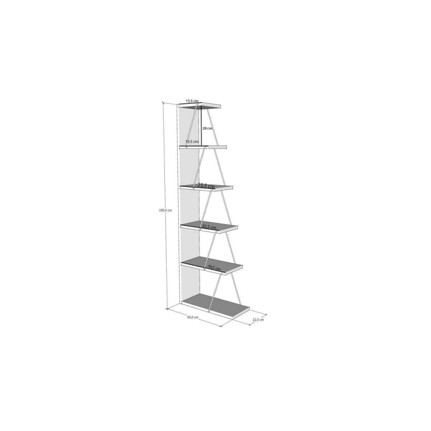 Boekenkast TOR wit