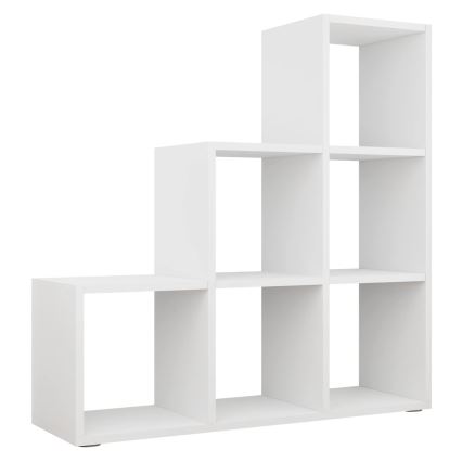 Boekenkast TRIO 108x105 cm wit