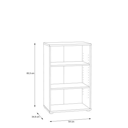 Boekenkast URAN Artisan-eiken