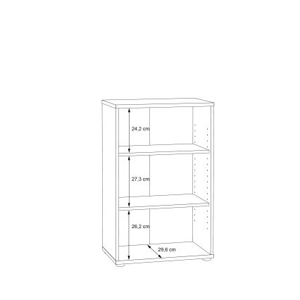 Boekenkast URAN Artisan-eiken