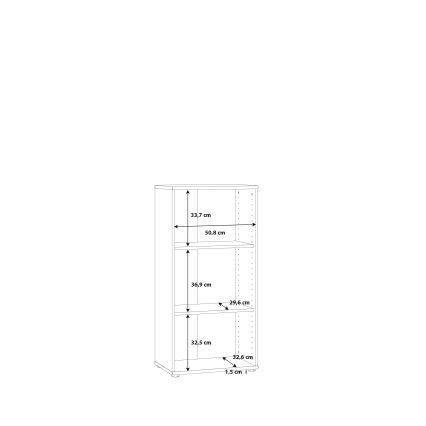 Boekenkast URAN, wit