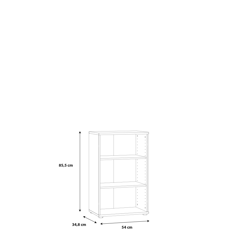 Boekenkast URAN wit