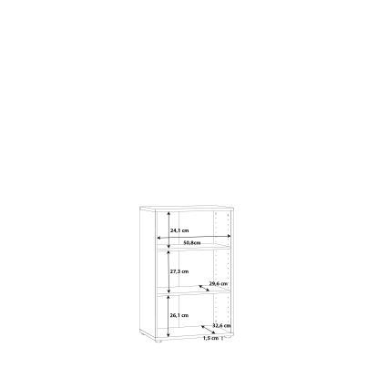 Boekenkast URAN wit