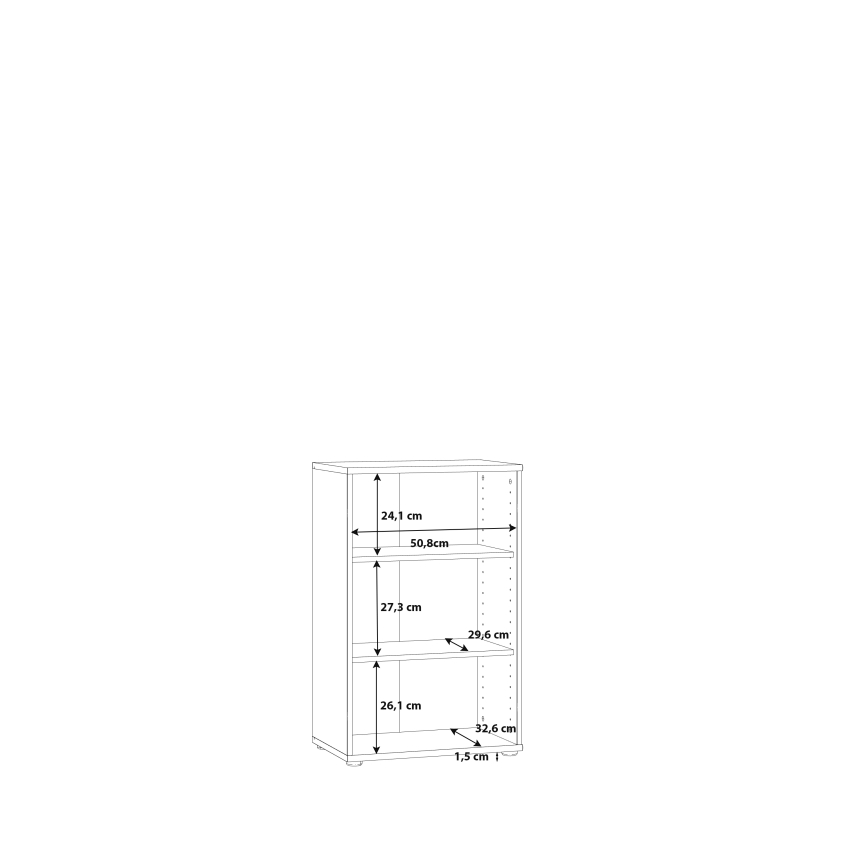 Boekenkast URAN wit