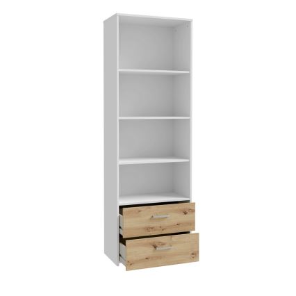 Boekenkast URO artisan eik/wit