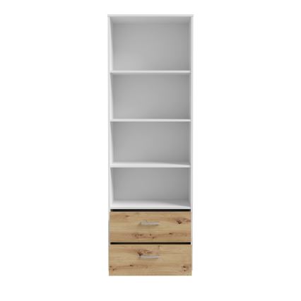 Boekenkast URO artisan eik/wit