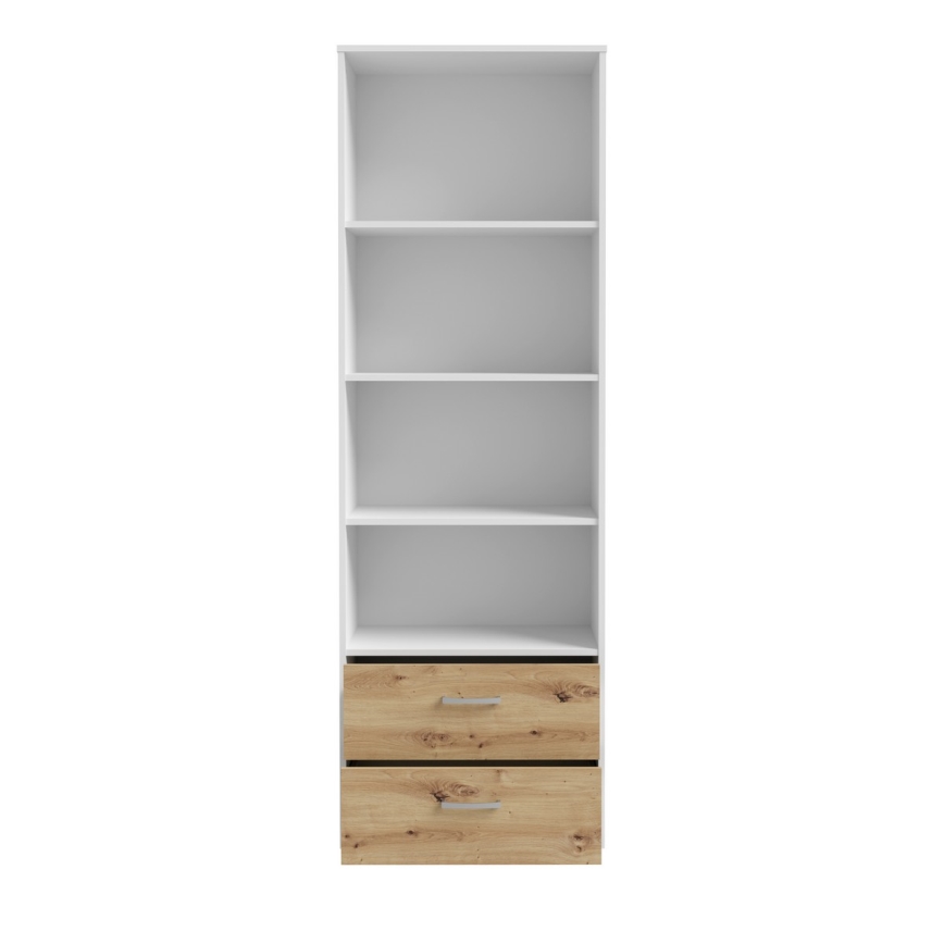 Boekenkast URO artisan eik/wit