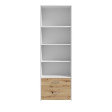 Boekenkast URO artisan eik/wit