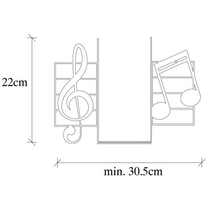 Boekenstop 22x35,5 cm zwart