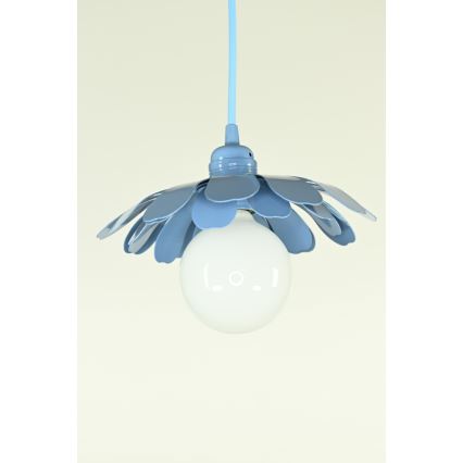 Bohemia-Design - Hanglamp aan kabel 1xE27/60W/230V blauw