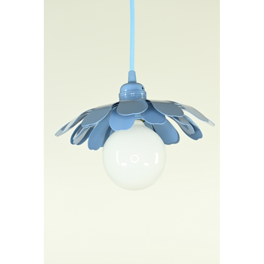 Bohemia-Design - Hanglamp aan kabel 1xE27/60W/230V blauw