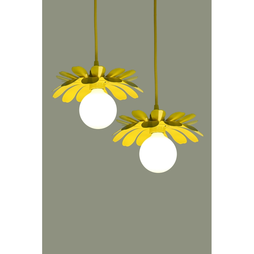 Bohemia-Design - Hanglamp aan kabel 1xE27/60W/230V geel