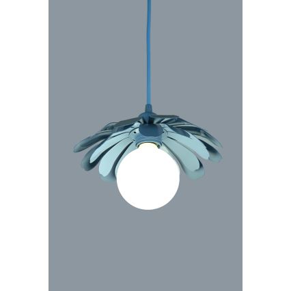 Bohemia-Design - Hanglamp aan snoer 1xE27/60W/230V blauw