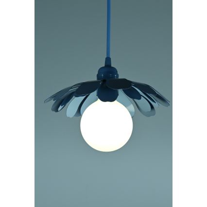 Bohemia-Design - Hanglamp aan snoer 1xE27/60W/230V blauw