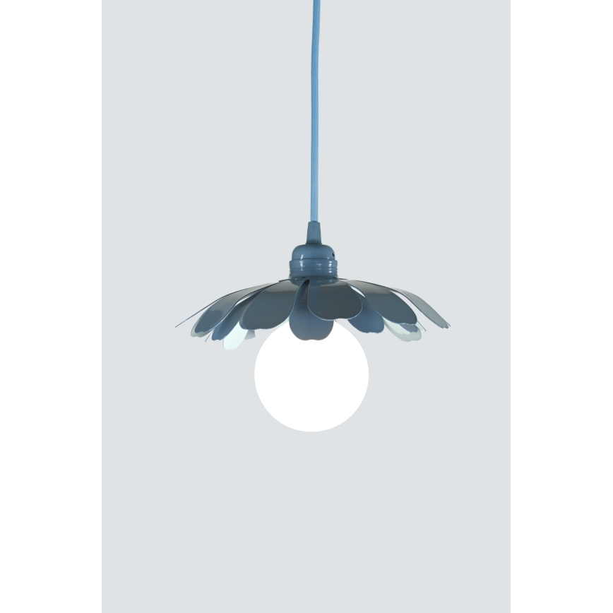 Bohemia-Design - Hanglamp aan snoer 1xE27/60W/230V blauw
