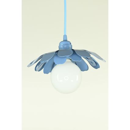 Bohemia-Design - Hanglamp aan snoer 1xE27/60W/230V blauw