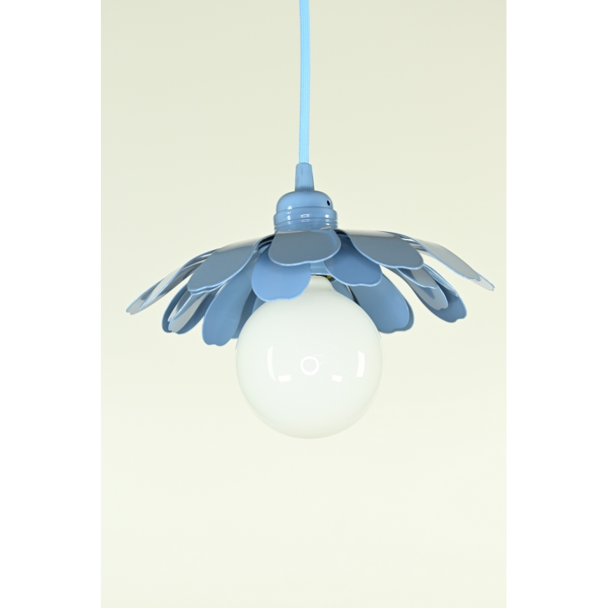 Bohemia-Design - Hanglamp aan snoer 1xE27/60W/230V blauw
