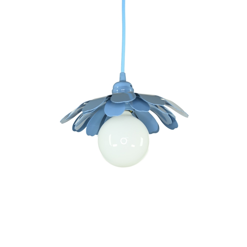 Bohemia-Design - Hanglamp aan snoer 1xE27/60W/230V blauw