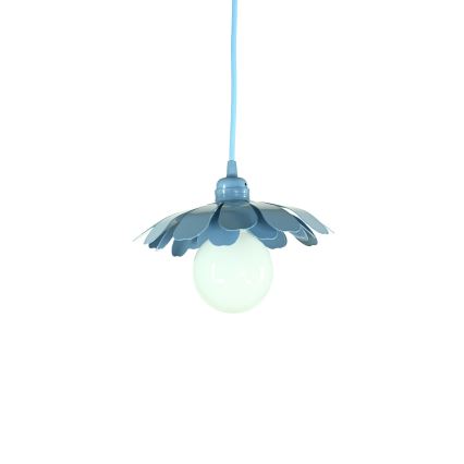 Bohemia-Design - Hanglamp aan snoer 1xE27/60W/230V blauw