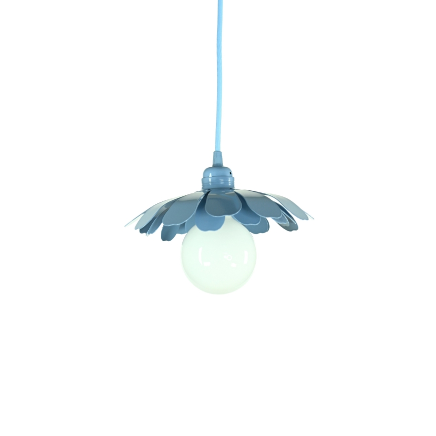 Bohemia-Design - Hanglamp aan snoer 1xE27/60W/230V blauw