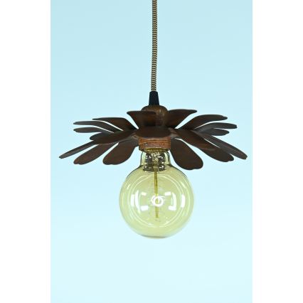 Bohemia-Design - Hanglamp aan snoer 1xE27/60W/230V bronskleurig