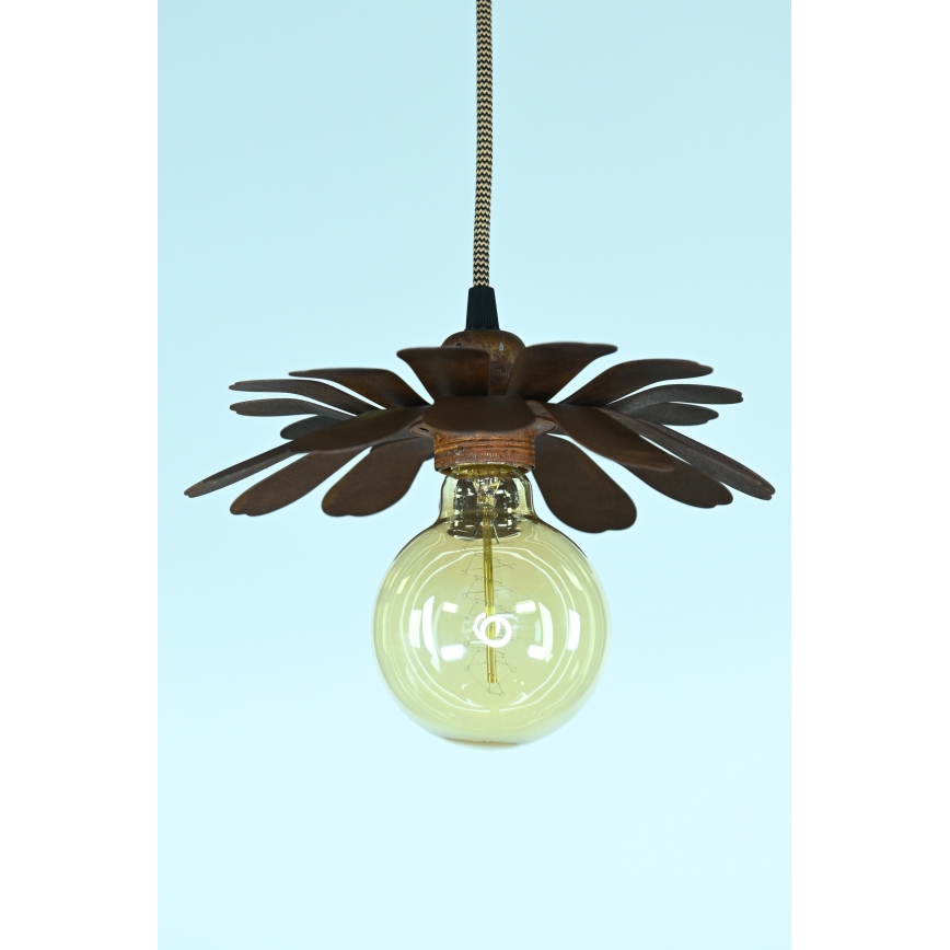 Bohemia-Design - Hanglamp aan snoer 1xE27/60W/230V bronskleurig
