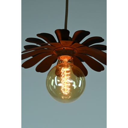 Bohemia-Design - Hanglamp aan snoer 1xE27/60W/230V bronskleurig