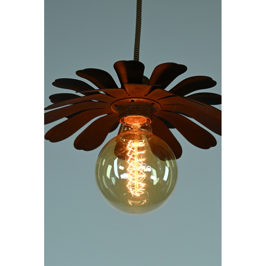 Bohemia-Design - Hanglamp aan snoer 1xE27/60W/230V bronskleurig