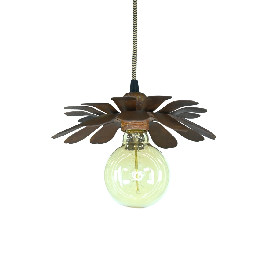 Bohemia-Design - Hanglamp aan snoer 1xE27/60W/230V bronskleurig