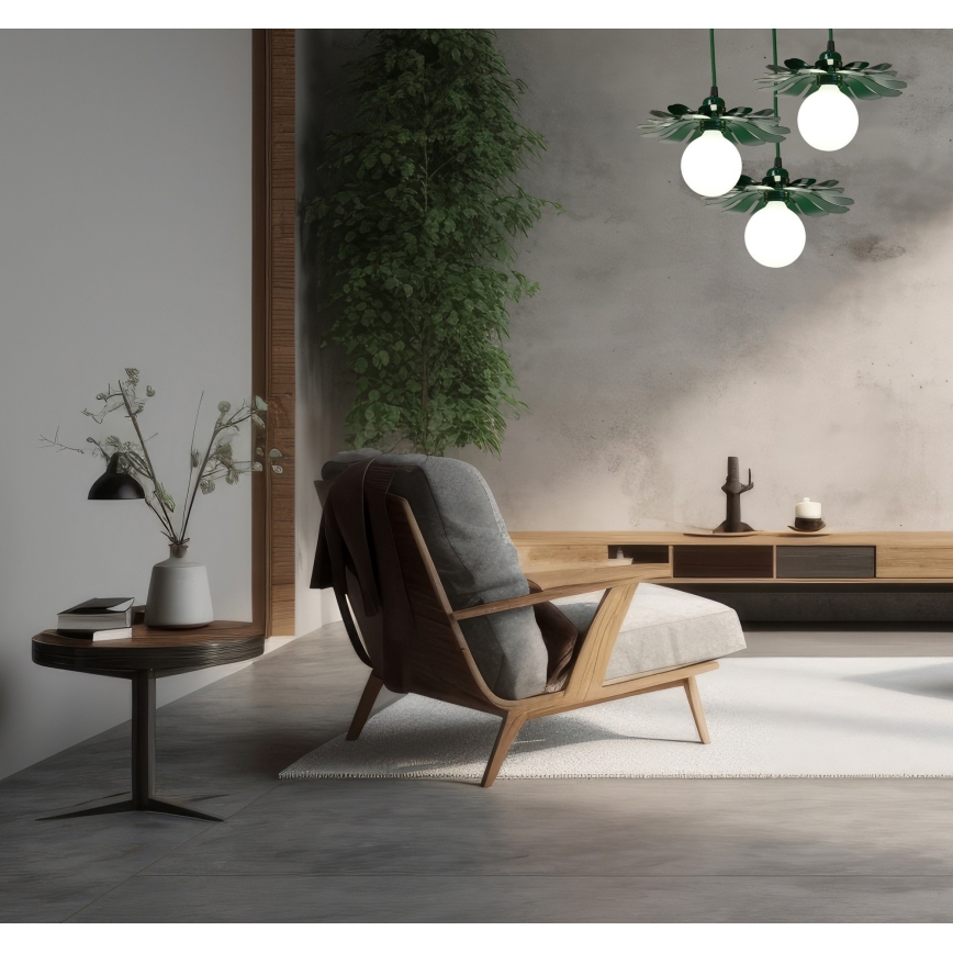 Bohemia-Design - Hanglamp met kabel 1xE27/60W/230V groen