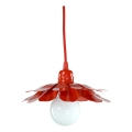 Bohemia-Design - Hanglamp met kabel 1xE27/60W/230V rood