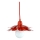 Bohemia-Design - Hanglamp met kabel 1xE27/60W/230V rood