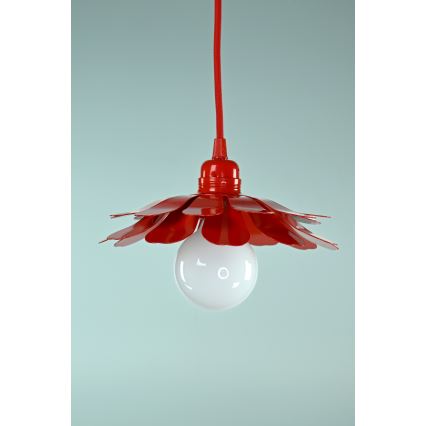 Bohemia-Design - Hanglamp met kabel 1xE27/60W/230V rood