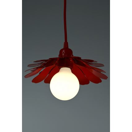 Bohemia-Design - Hanglamp met kabel 1xE27/60W/230V rood