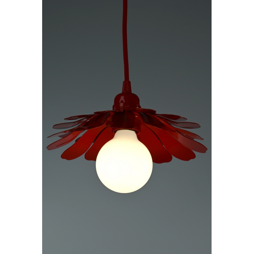 Bohemia-Design - Hanglamp met kabel 1xE27/60W/230V rood