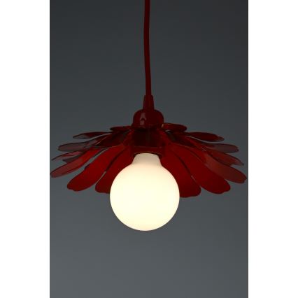 Bohemia-Design - Hanglamp met kabel 1xE27/60W/230V rood