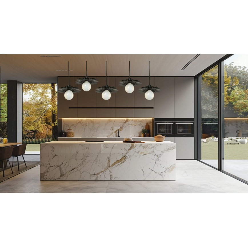 Bohemia-Design - Hanglamp met snoer 1xE27/60W/230V zwart