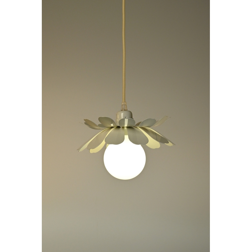 Bohemia-Design - Pendellamp met kabel 1xE27/60W/230V crèmekleurig
