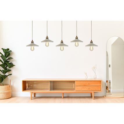 Bohemia-Design - Porseleinen hanglamp aan snoer 1xE27/60W/230V