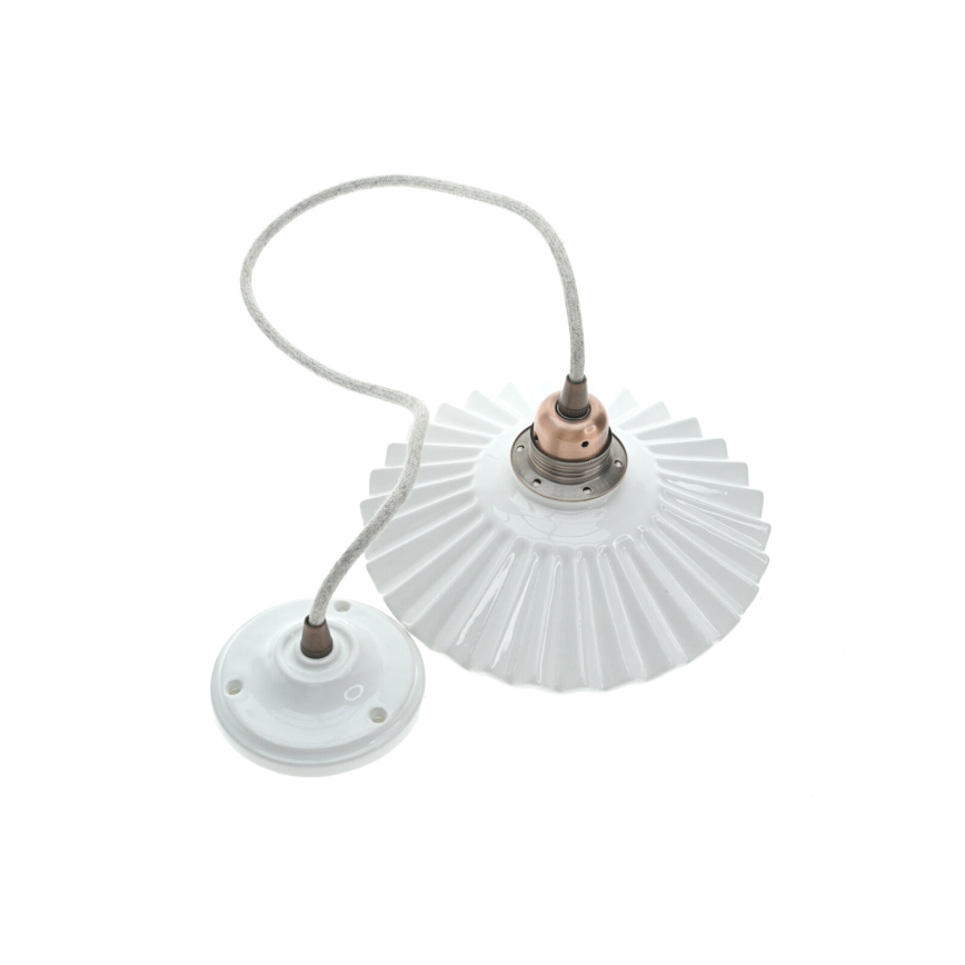 Bohemia-Design - Porseleinen hanglamp aan snoer 1xE27/60W/230V