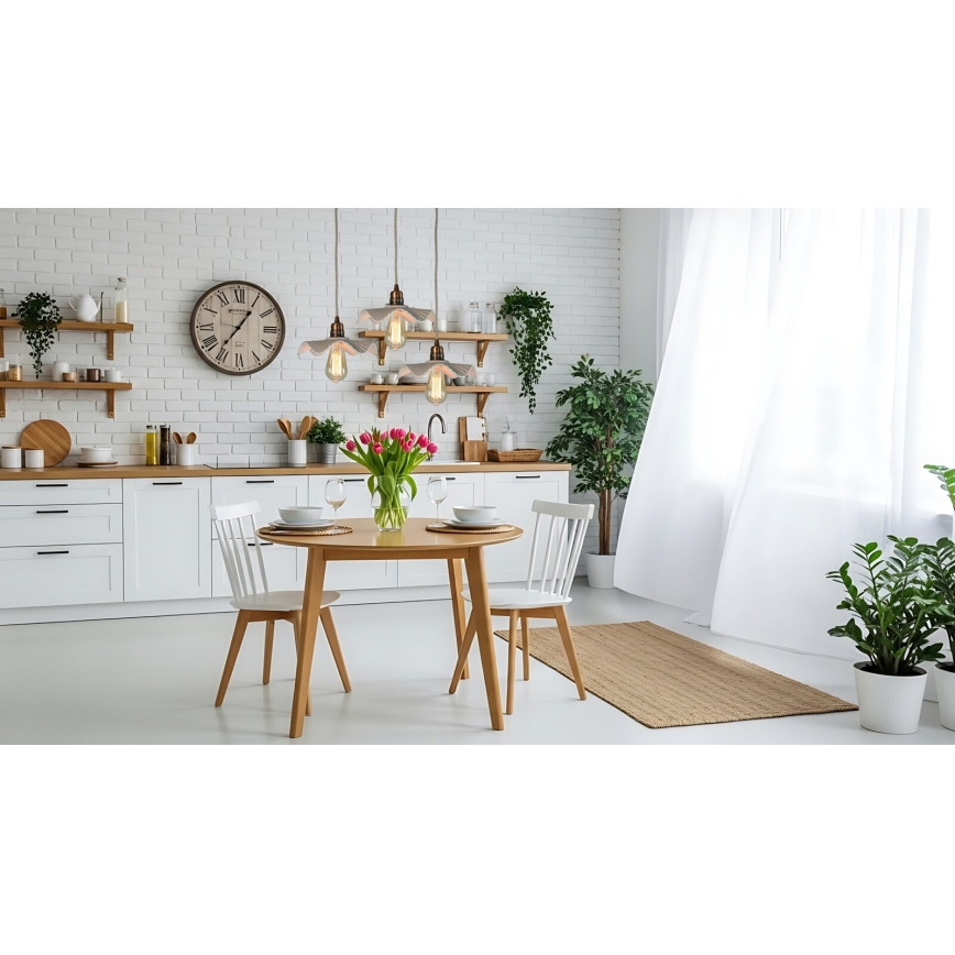 Bohemia-Design - Porseleinen hanglamp aan snoer 1xE27/60W/230V