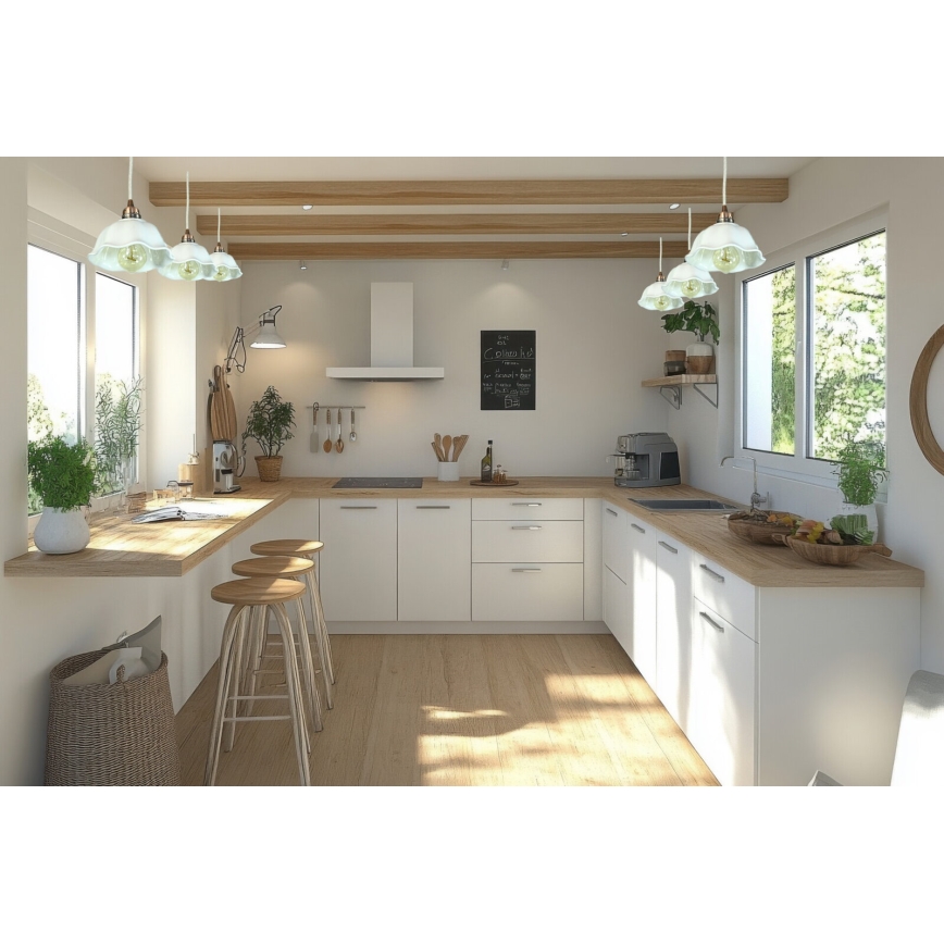 Bohemia-Design - Porseleinen hanglamp aan snoer 1xE27/60W/230V