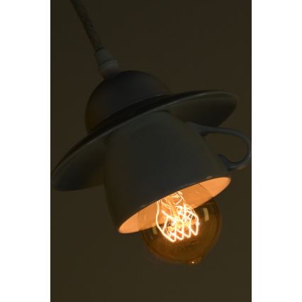 Bohemia-Design - Porseleinen hanglamp aan snoer 1xE27/60W/230V