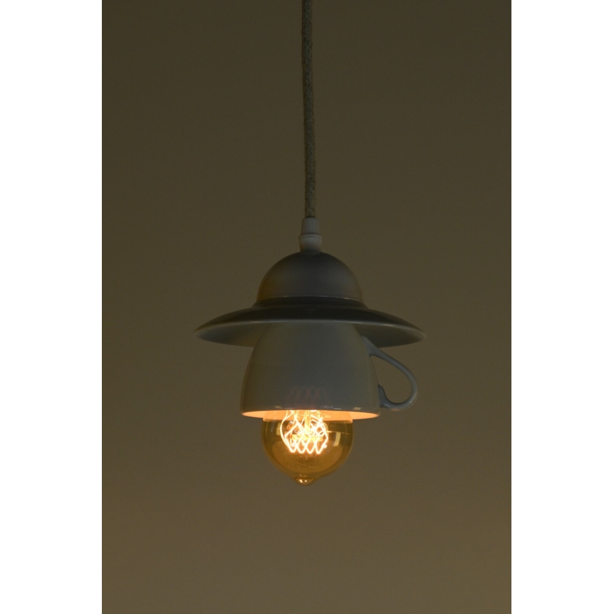 Bohemia-Design - Porseleinen hanglamp aan snoer 1xE27/60W/230V