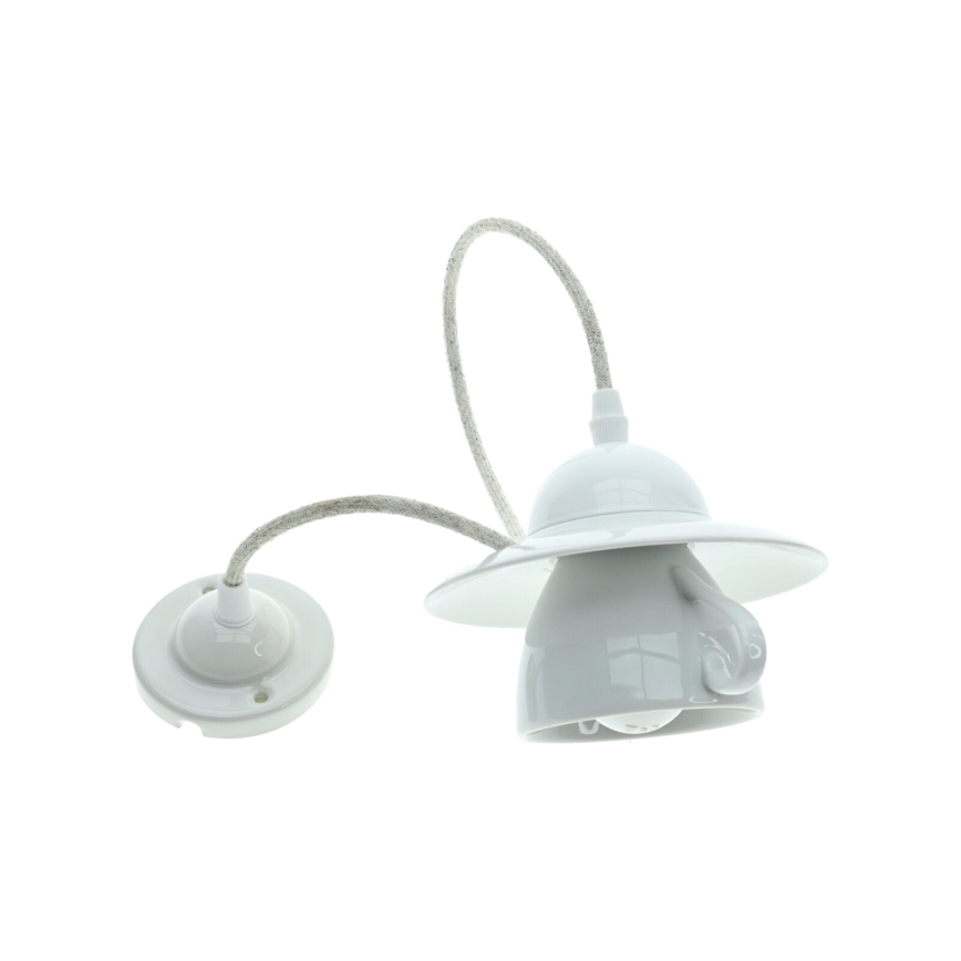 Bohemia-Design - Porseleinen hanglamp aan snoer 1xE27/60W/230V